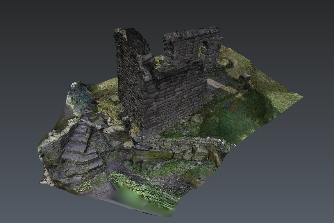 Drone photogrammetry capture of a large exterior site