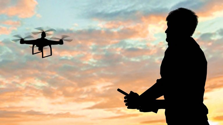 Aerial drone used for site-scale 3D capture